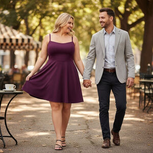 City Studio Women Plum Eggplant Purple Cocktail Party Event Mini Dress Sz 14 W